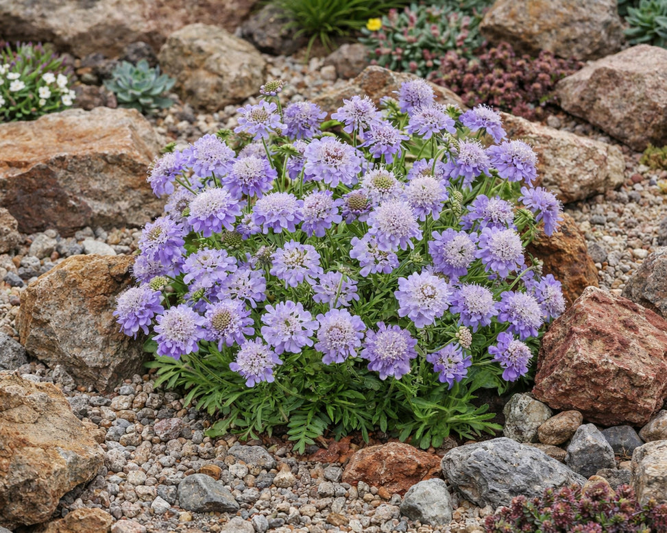 Scabiosa 'Blue Eyes'